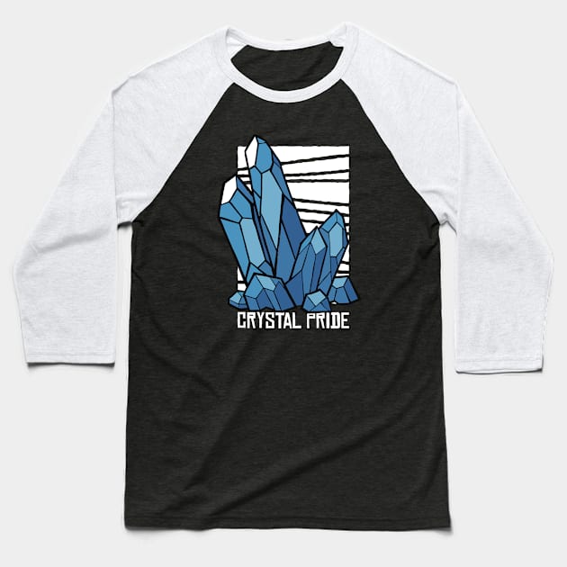 Crystal Pride Baseball T-Shirt by LR_Collections